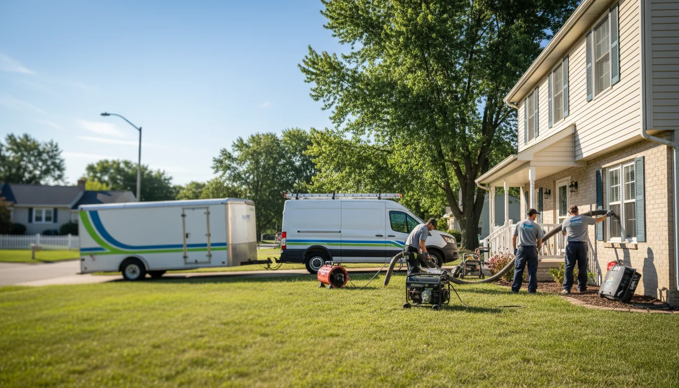 Flooded Basement Restoration And Cleanup With Repair in Cloverport, KY near me